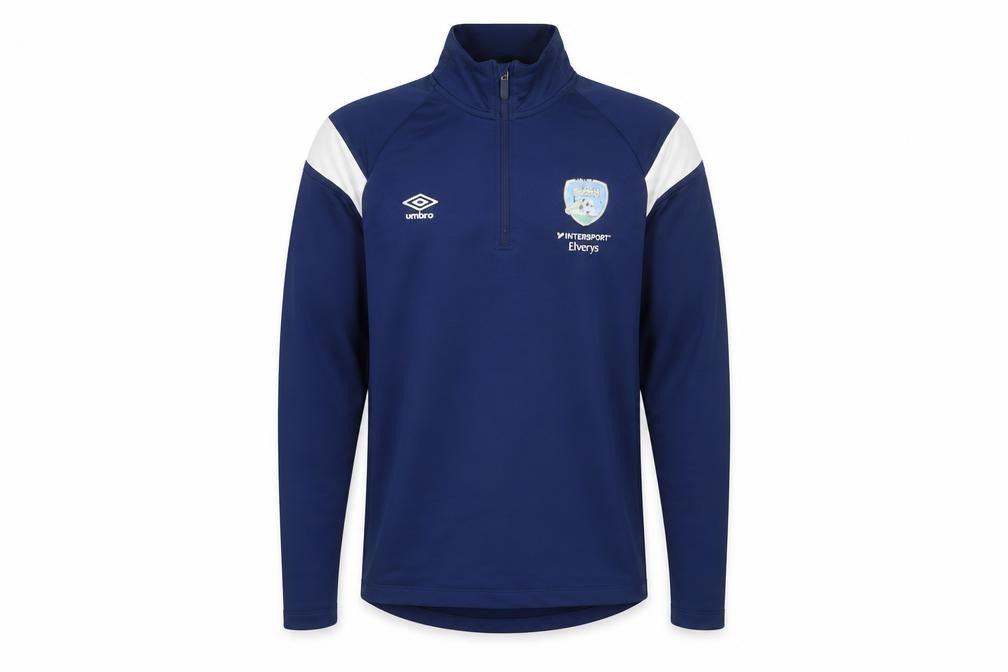 Umbro Men’s Blue 1/4 Zip Sports Training Sweatshirt M