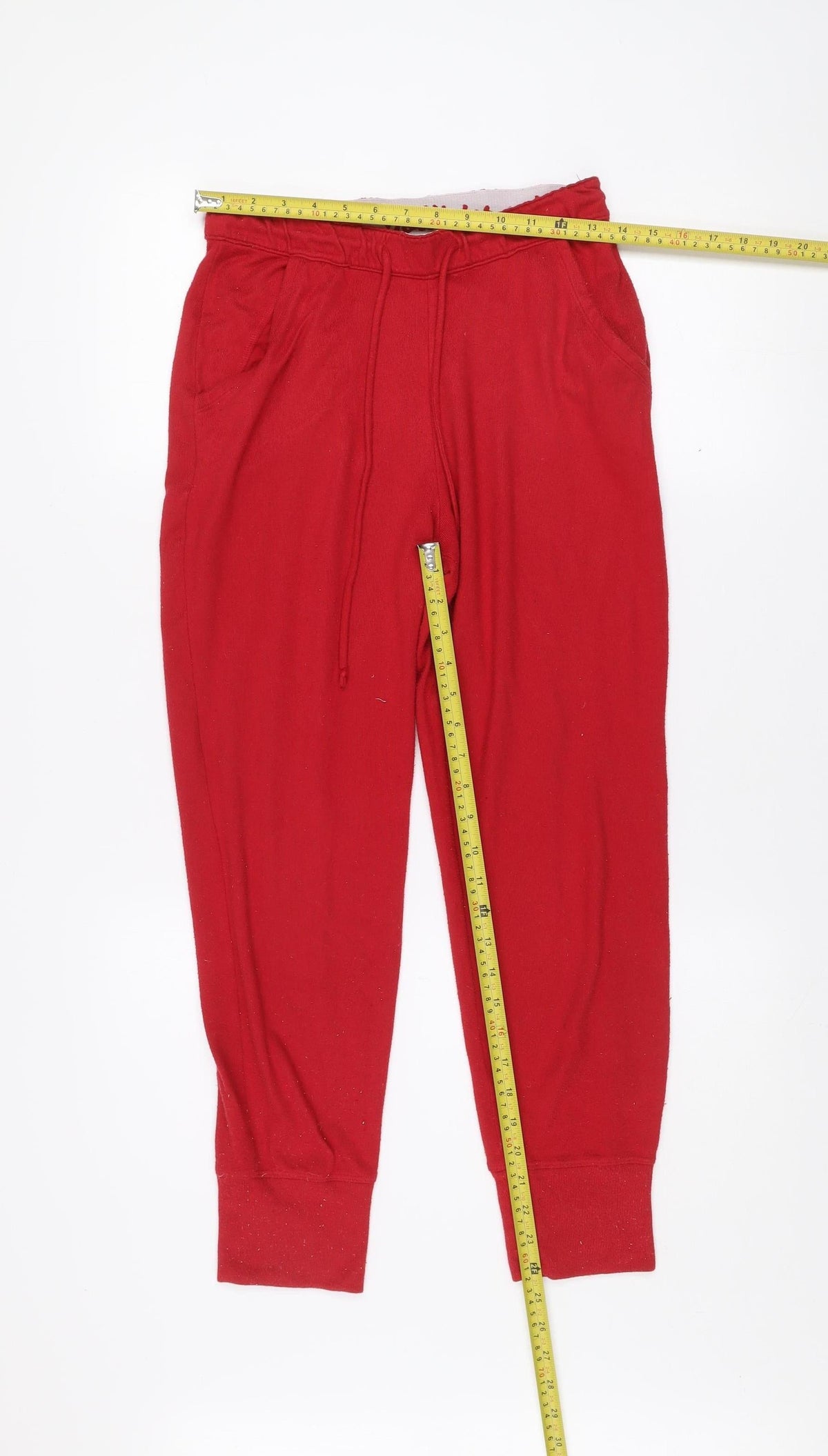 Hollister Women Red XS Jogger Sweatpants Polyester Blend
