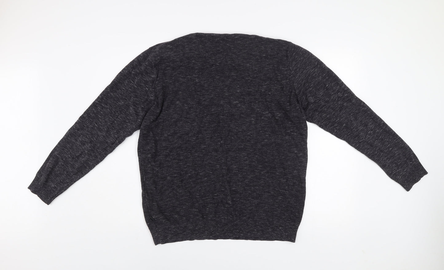 Jack & Jones Mens Grey Cotton Crew Neck XL Jumper