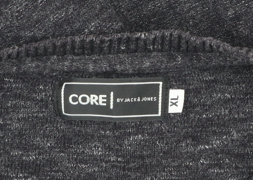 Jack & Jones Mens Grey Cotton Crew Neck XL Jumper