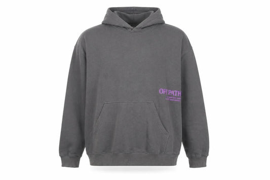 H&M Men’s Grey Regular Fit Pullover Hoodie XL Graphic Print