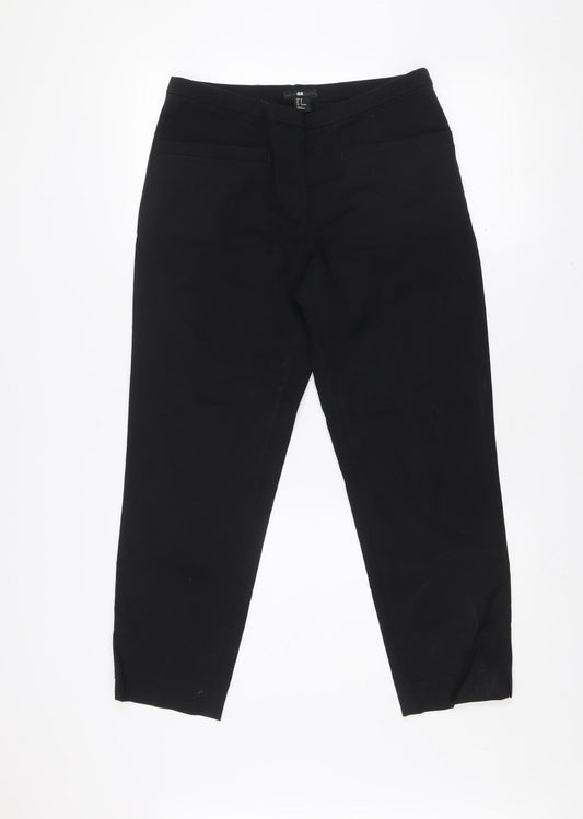 H&M Men’s Black Slim Fit Chino Trousers Size L 32in Waist