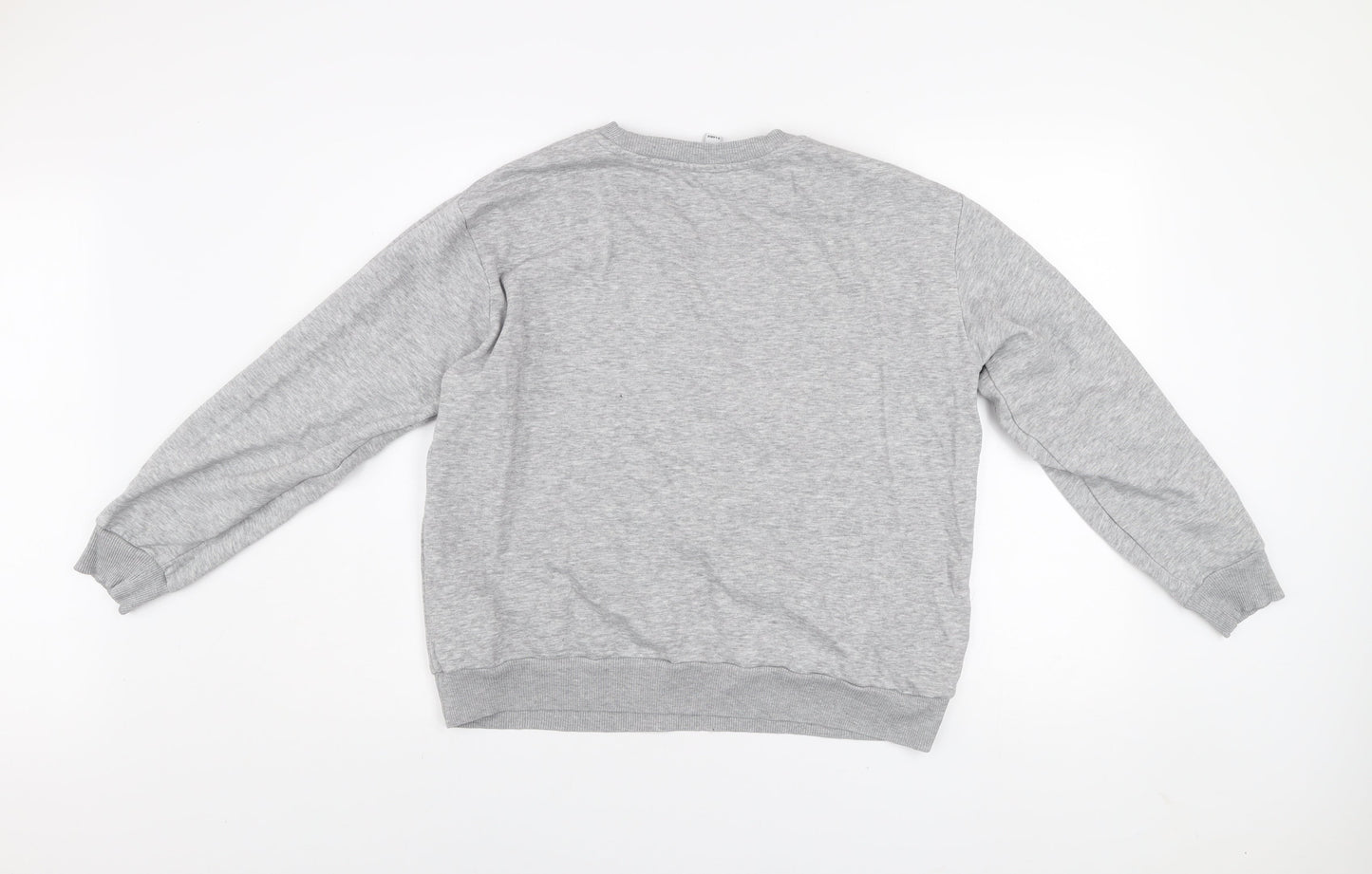JDY Women's Grey New York Pullover Sweatshirt XL