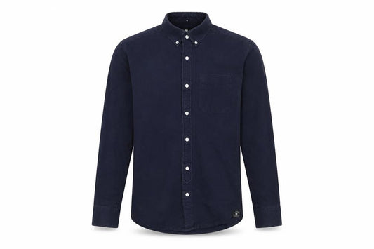 DC Men’s Blue Cotton Button-Up Long Sleeve Casual Shirt M