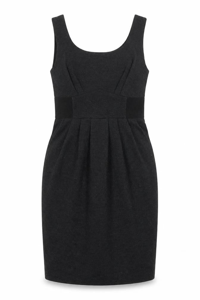 Intermission Women’s Grey Sheath Knee Length Dress Size 8 Sleeveless Workwear