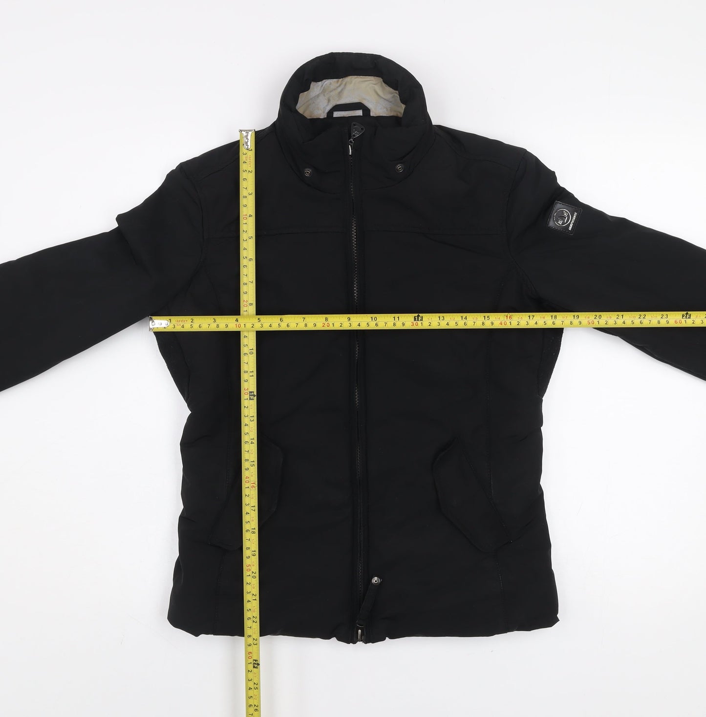 Murphy&Nye Women's Black Softshell Bomber Jacket Size S