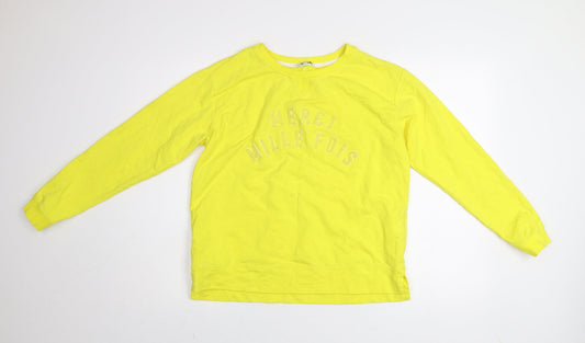 Sandwich Women Yellow Merci Mille Fois Pullover Sweatshirt M