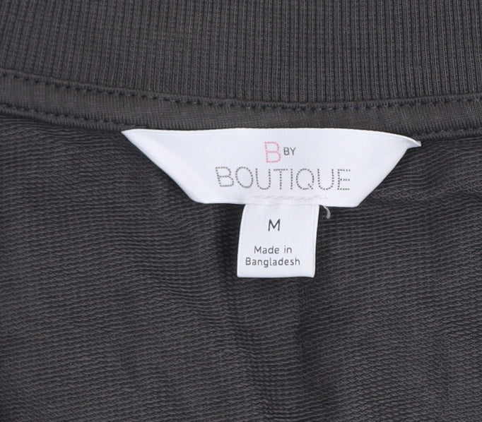 Marks and Spencer Women Grey Ombre V-Neck Pullover Sweatshirt M