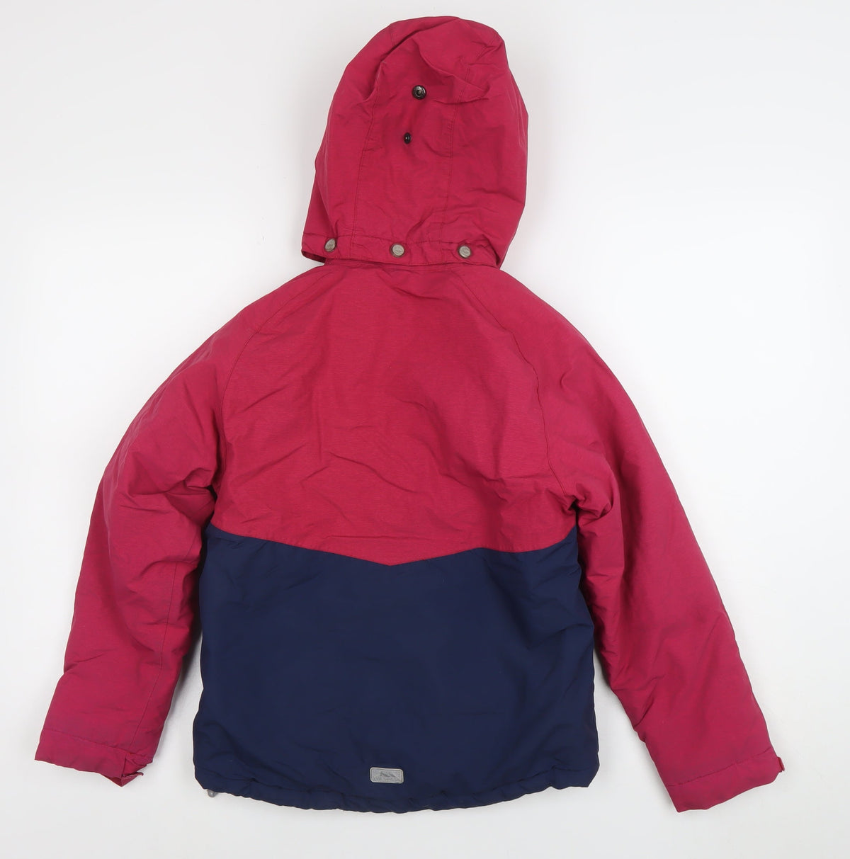 Trespass Boys Red & Blue Waterproof Hooded Puffer Jacket 9-10 Years
