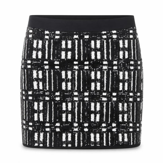 Vero Moda Women’s Black Sequin Pencil Mini Skirt Size 10
