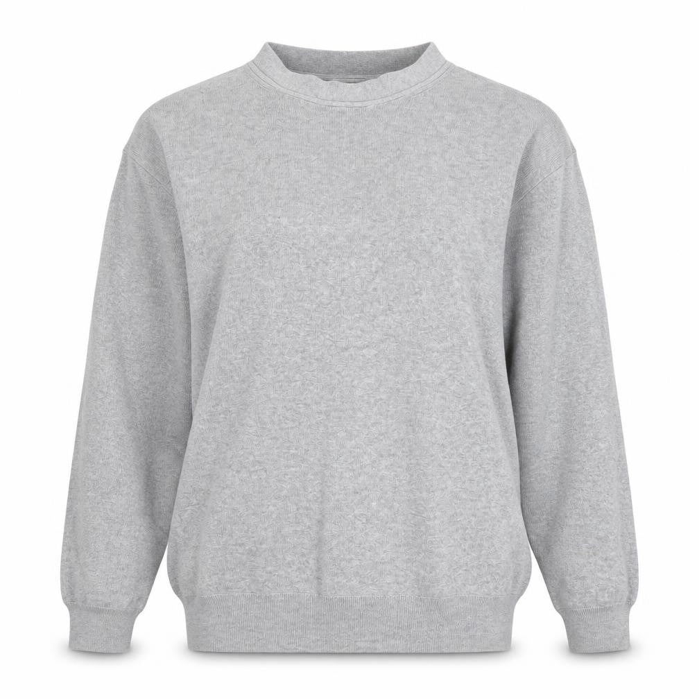 Zara Women’s Grey Viscose Blend Crew Neck Long Sleeve Jumper Size 14