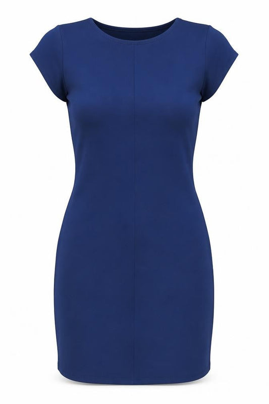 Hollister Womens Blue Bodycon Short Sleeve Knee Length Dress S