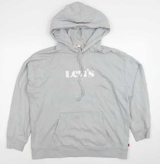 Levi’s Women’s Grey Pullover Hoodie XL Cotton Casual