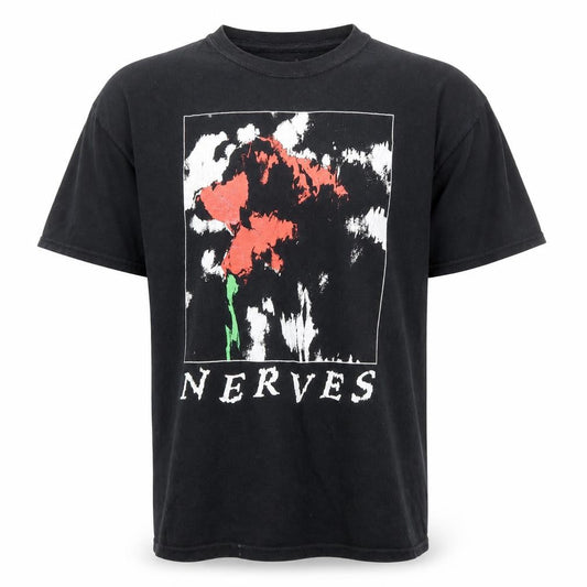 Gildan Men’s Black Heavy Cotton Band Graphic Rock T-Shirt Size M