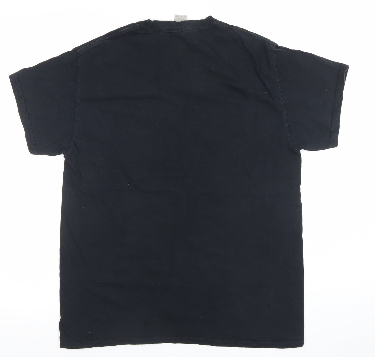 Gildan Men’s Black Heavy Cotton Band Graphic Rock T-Shirt Size M