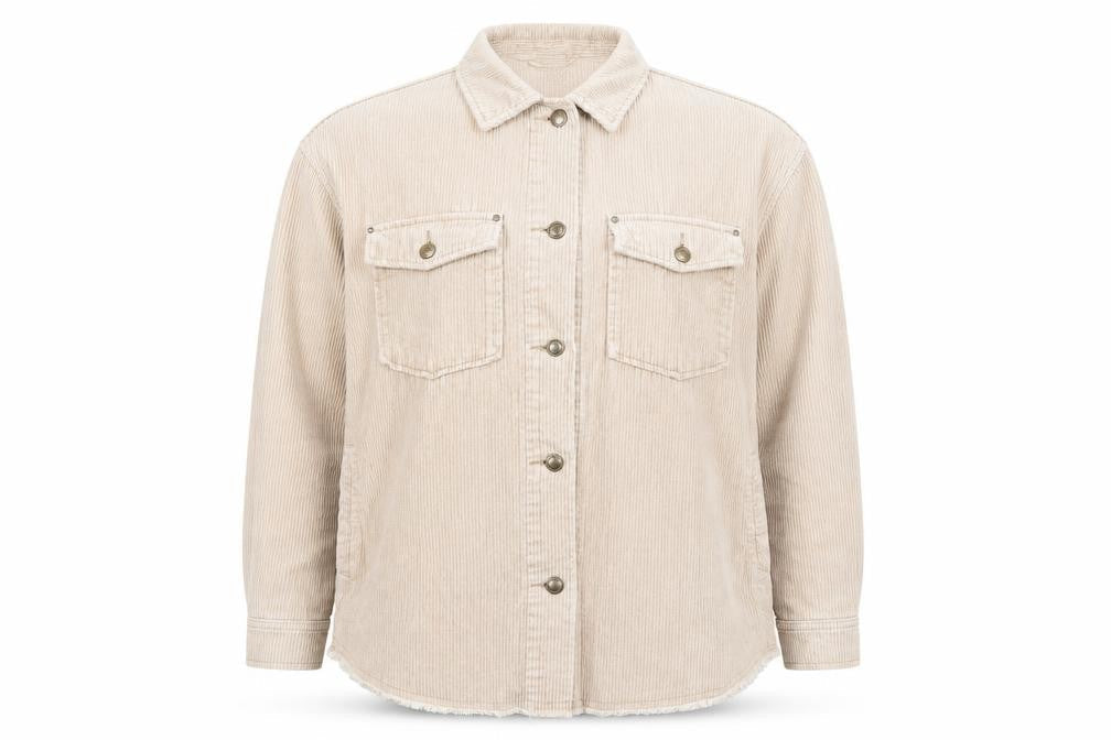 Zara Women’s Beige Corduroy Button-Up Jacket XS