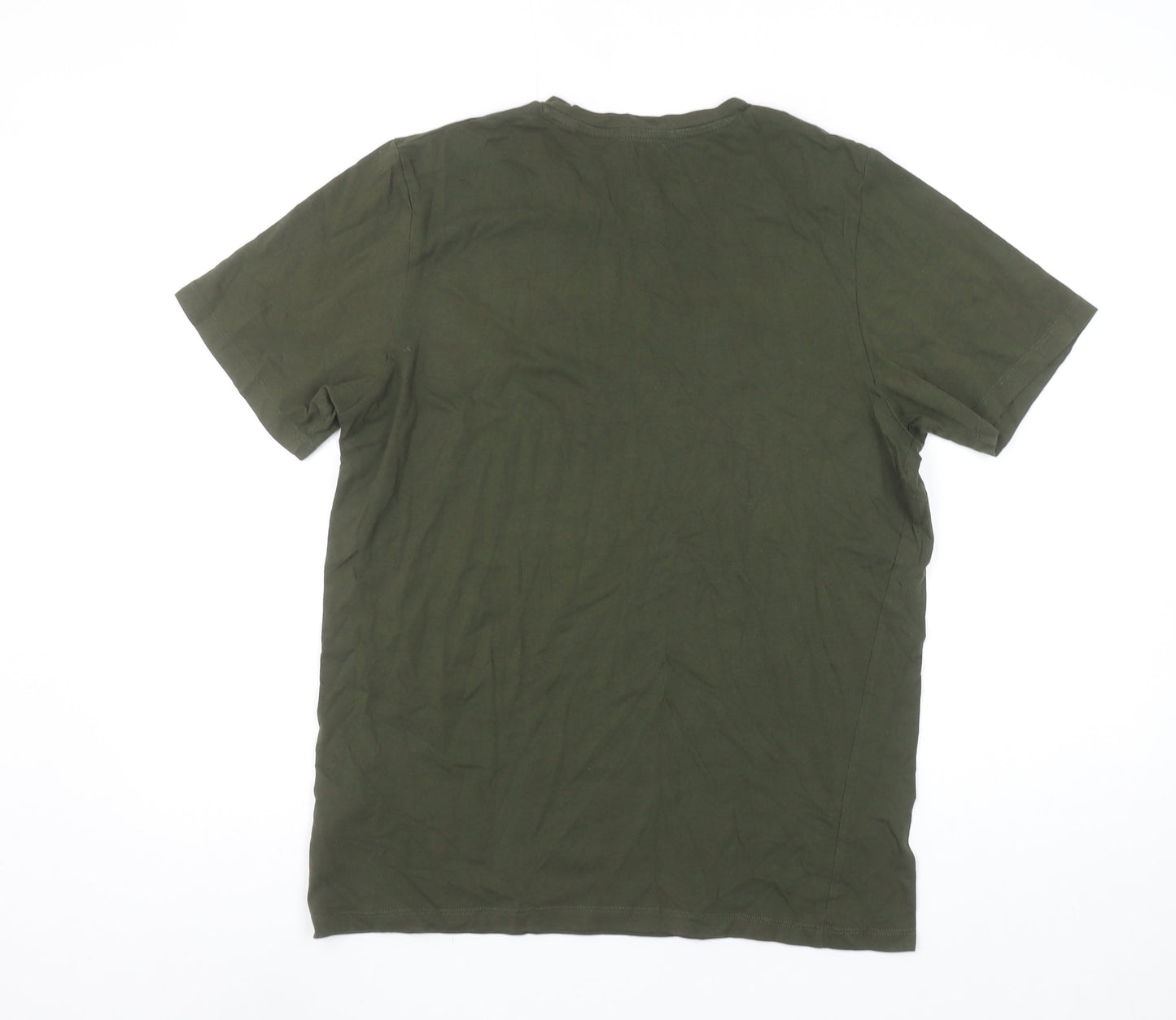 Jack & Jones Boys Green Logo T-Shirt 16 Years Short Sleeve Cotton Top
