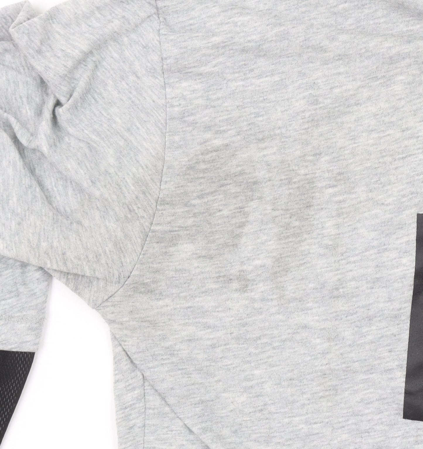 Puma Womens Grey Long Sleeve Logo Pullover Top Size 14