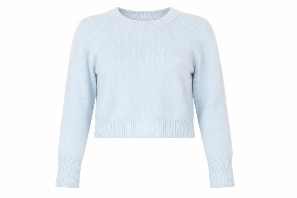 Zara Womens Blue Crew Neck Knit Pullover Jumper Size 12