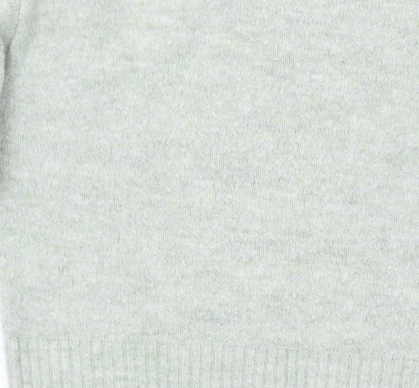 Monki Women's Green Mock Neck Wool Blend Jumper Size S