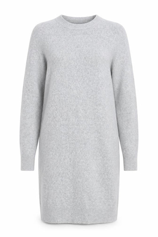 Vero Moda Women Grey Knit Jumper Dress XS Long Sleeve Winter