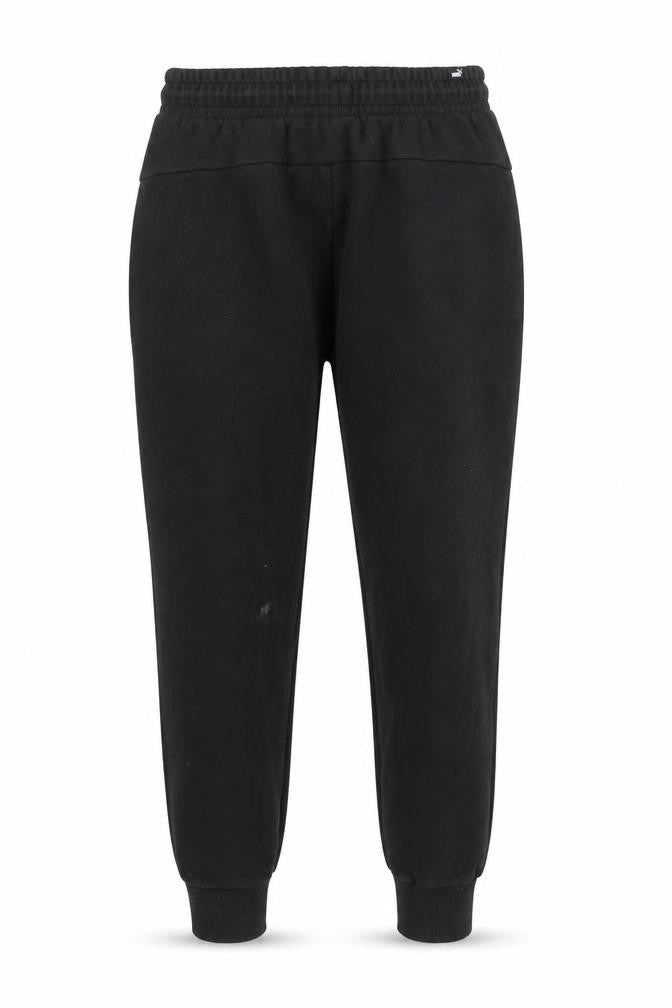 Puma Women’s Black Jogger Sweatpants M Fleece Elastic Waist