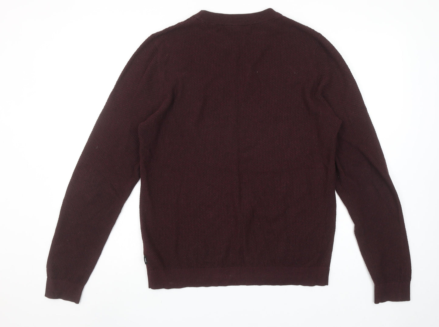 Jack & Jones Men’s Brown Small Crew Neck Knit Jumper Pullover