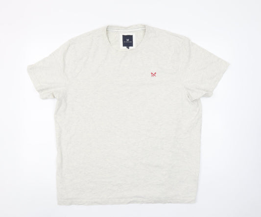 Crew Clothing Company Men's Beige XXL Short Sleeve Crew Neck T-Shirt