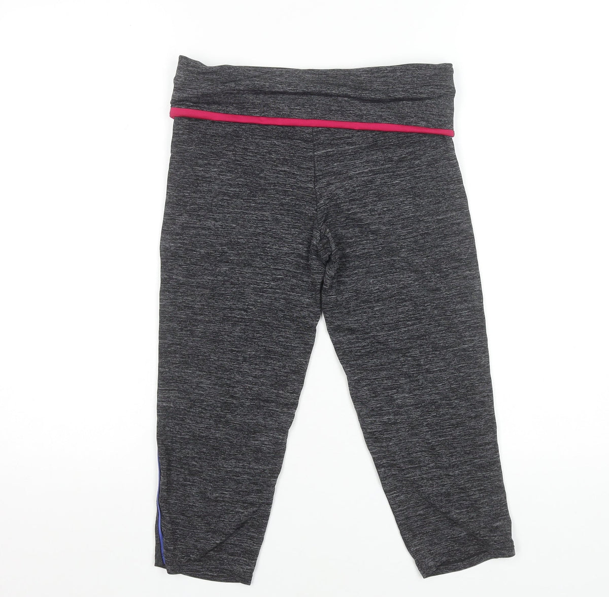 Oysho Women Black Capri Leggings Size M Polyester Stretch Activewear