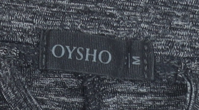 Oysho Women Black Capri Leggings Size M Polyester Stretch Activewear