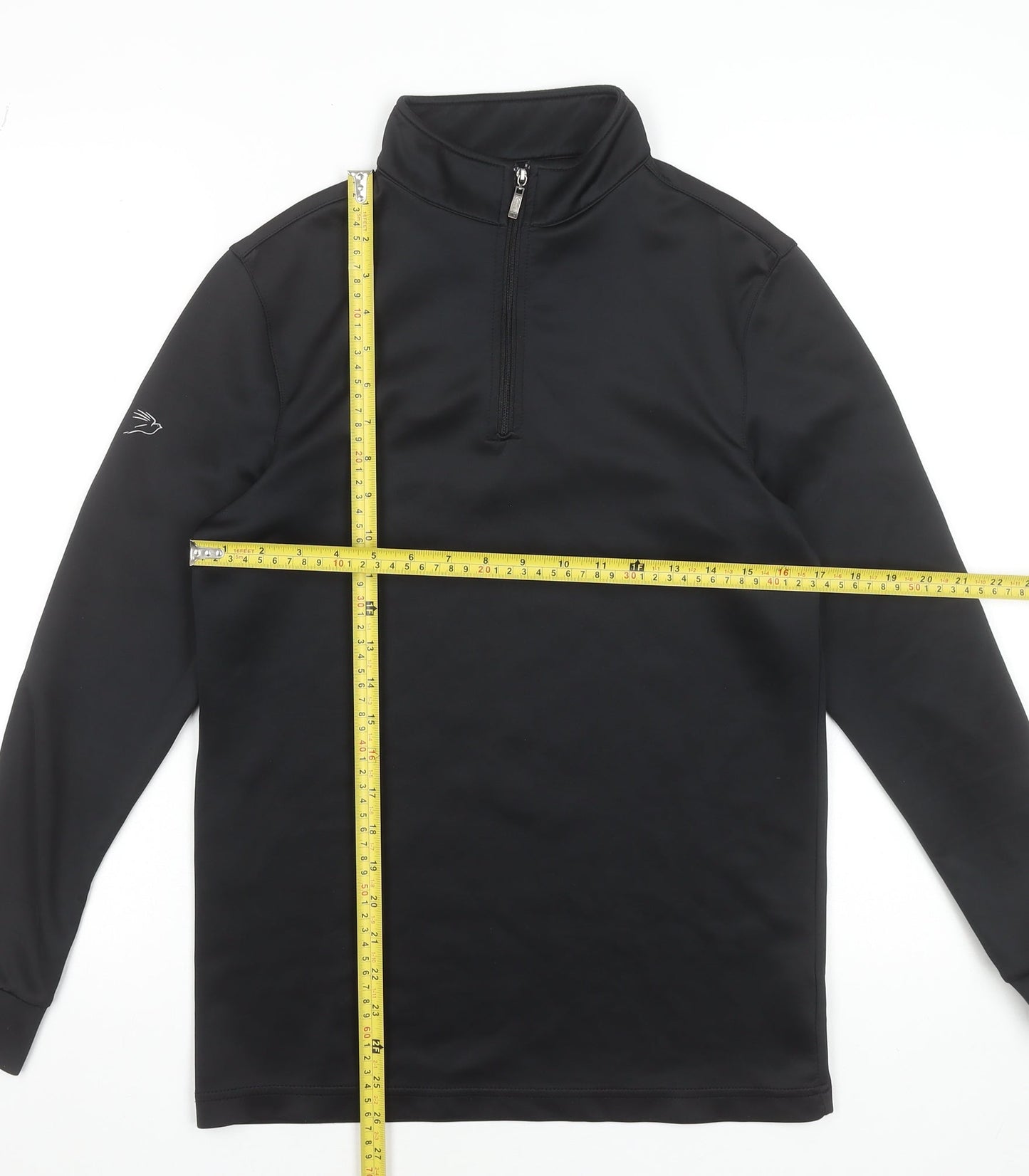 Kartel Womens Black 1/4 Zip Lightweight Softshell Sports Jacket Size S