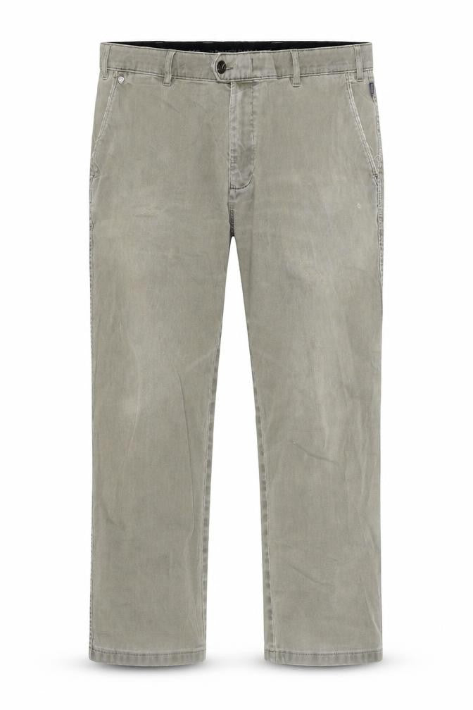 Brühl Mens Beige Stretch Cotton Corduroy Straight Jeans 36S