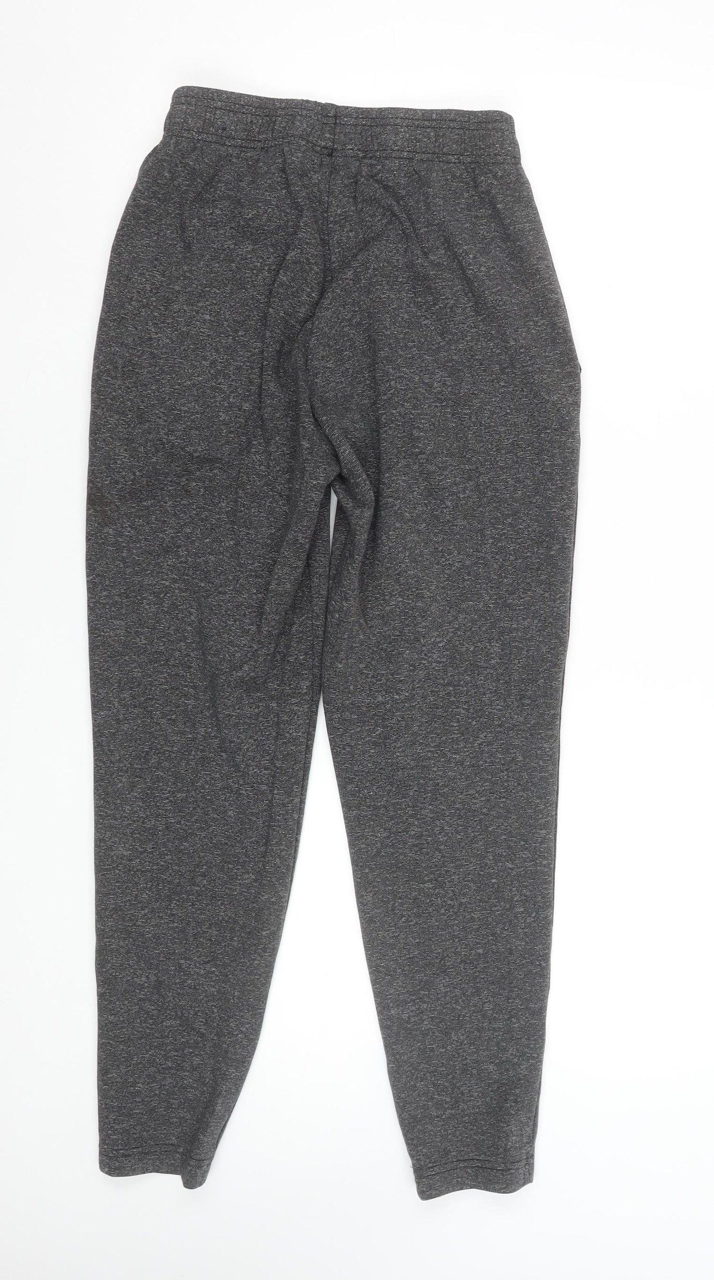 Adidas Men’s Grey Small Jogger Trousers Elastic Waist Tapered Fit