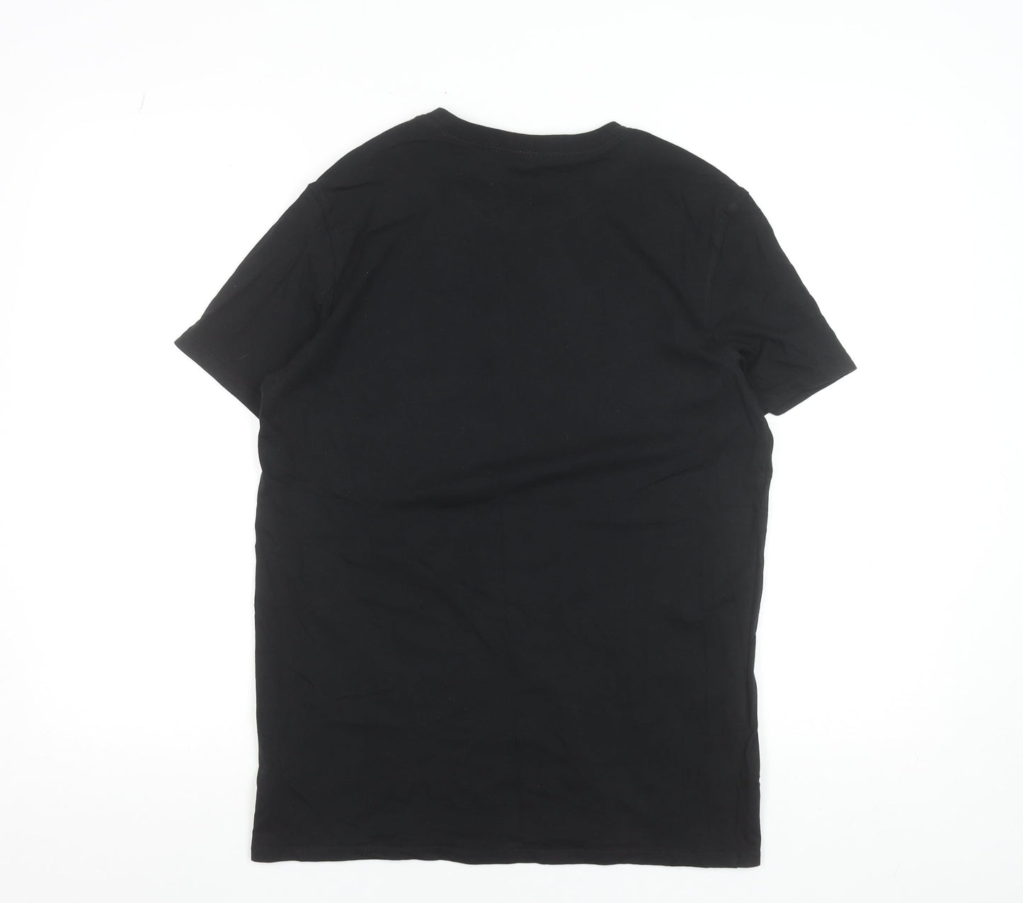 Calvin Klein Jeans Men's Black Cotton Logo T-Shirt Size M Regular Fit