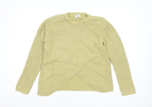 ALEXA Women’s Beige Chunky Knit Cotton Pullover Jumper Size M