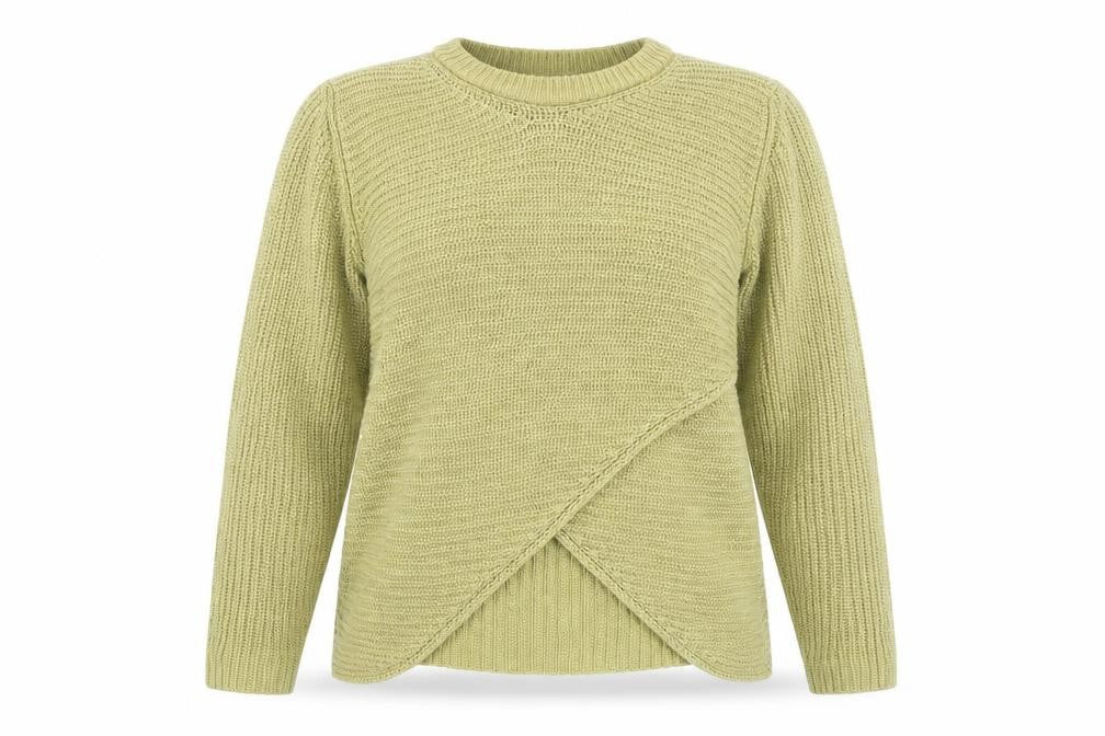 ALEXA Women’s Beige Chunky Knit Cotton Pullover Jumper Size M