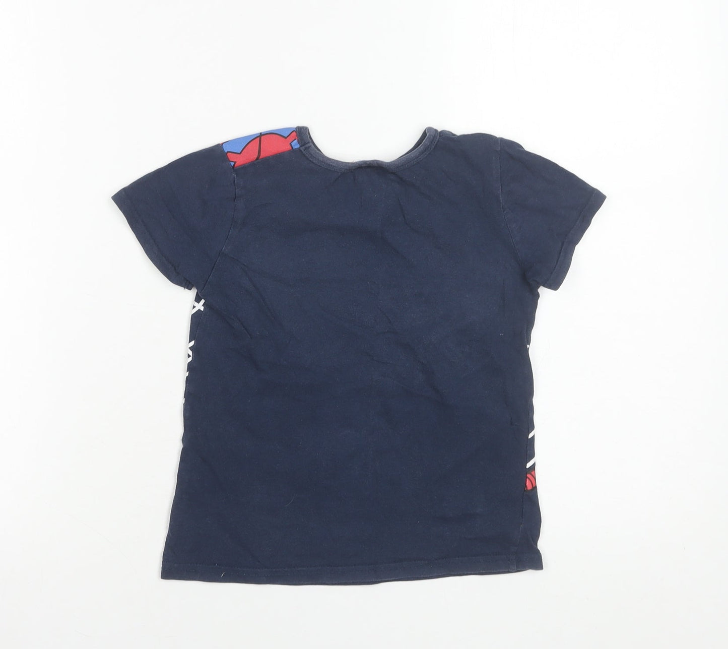 Marvel Boys Blue Spider-Man Graphic Cotton Short Sleeve T-Shirt 6-7 Years