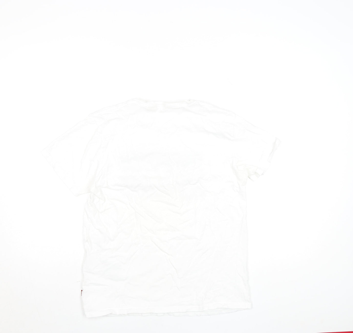 Levi's Men's White Logo Graphic Print Regular Fit T-Shirt M