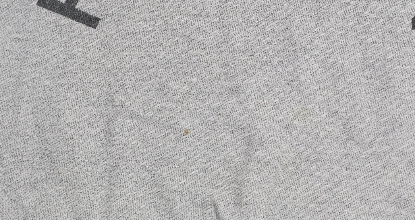 Whistles Women Grey Cotton Blend Pullover Sweatshirt UK 10