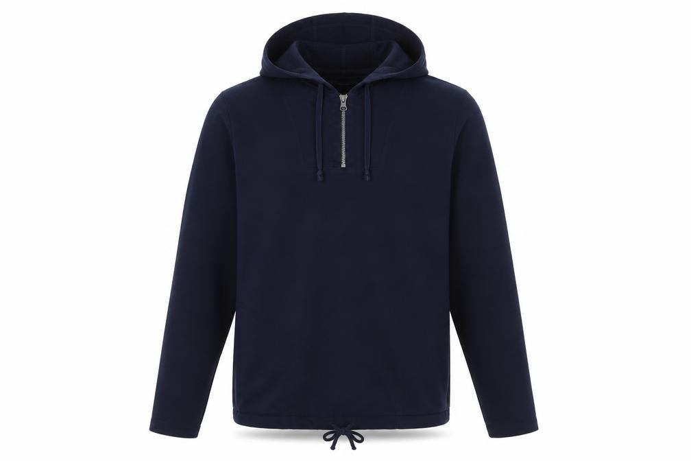 G.H. Bass & Co. Men's Blue Pullover Hoodie Size L Cotton Blend