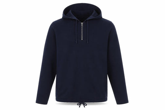 G.H. Bass & Co. Men's Blue Pullover Hoodie Size L Cotton Blend