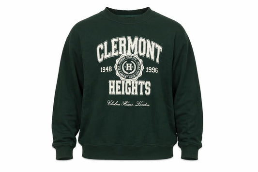 River Island Men's Green XL Pullover Sweatshirt Clermont Heights Logo