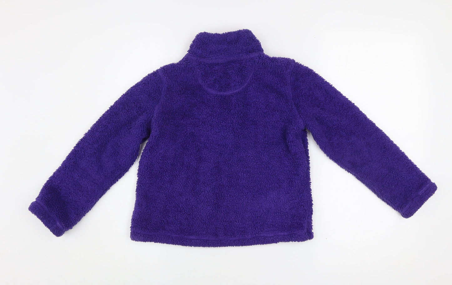 Gelert Girls Purple Fleece 1/4 Zip Jacket 9-10 Years Lightweight Outdoor