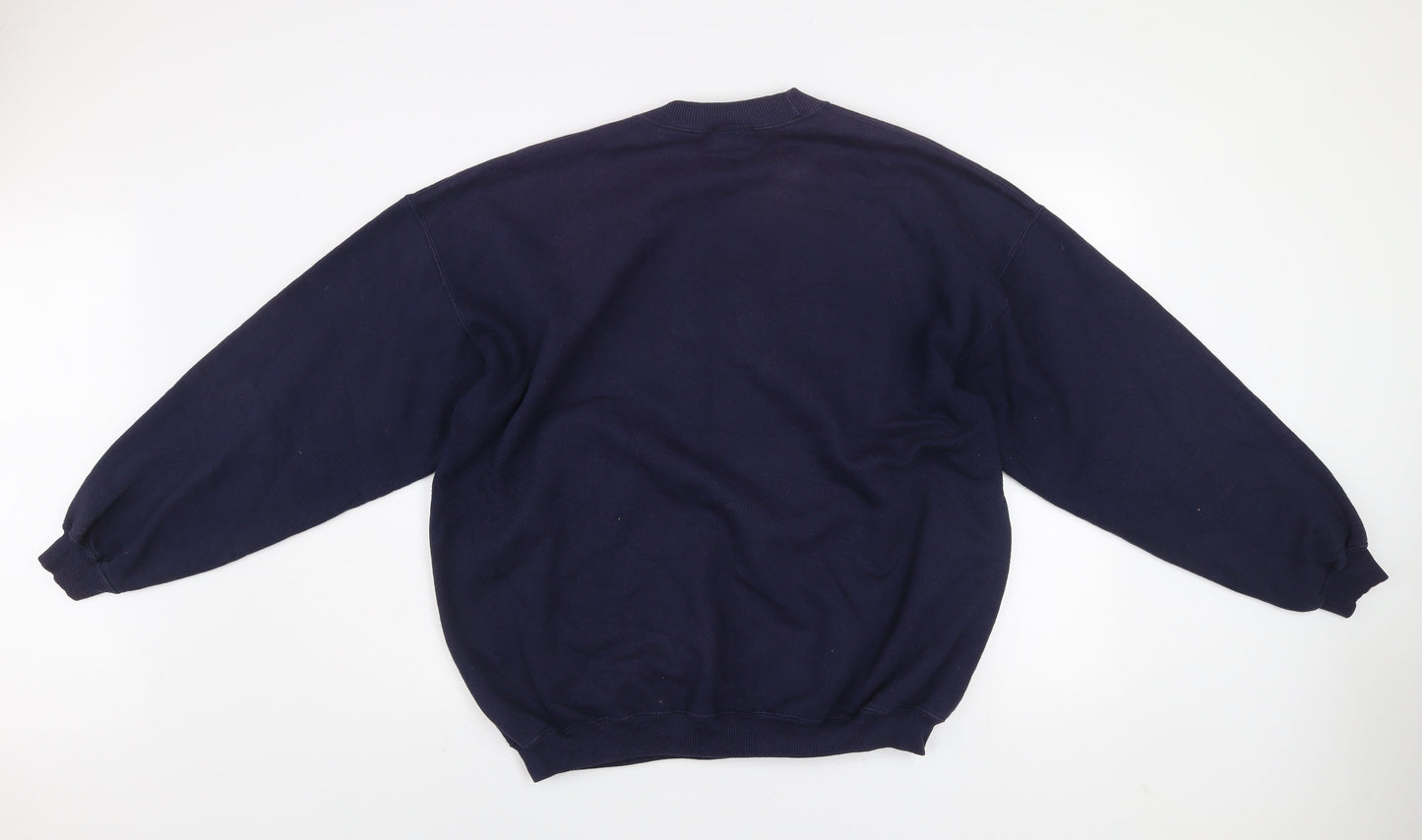 Royal Designs Men's Blue Quebec Canada Embroidered Sweatshirt XL