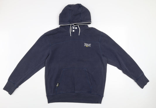 Everlast Men's Blue L Pullover Hoodie Fleece Sweatshirt