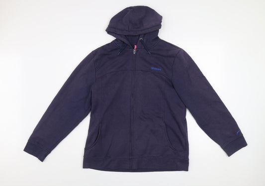 LA Gear Women Navy Full Zip Hoodie Size 22 Cotton Blend