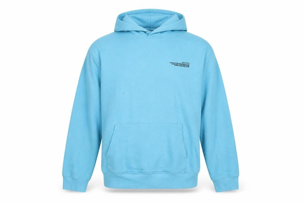 Jack Wills Men's Blue Pullover Hoodie Size S Oversized Fit