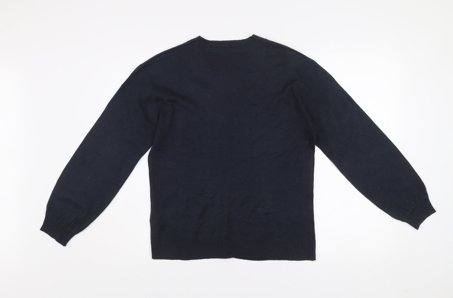 Next Women’s Black Beaded Crew Neck Knit Jumper XS