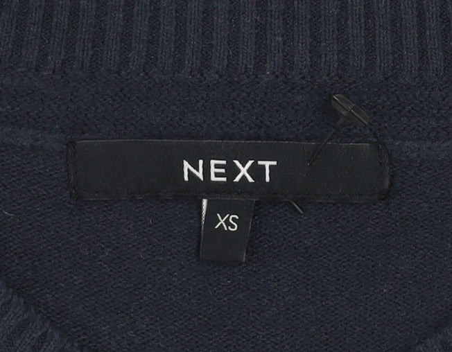 Next Women’s Black Beaded Crew Neck Knit Jumper XS