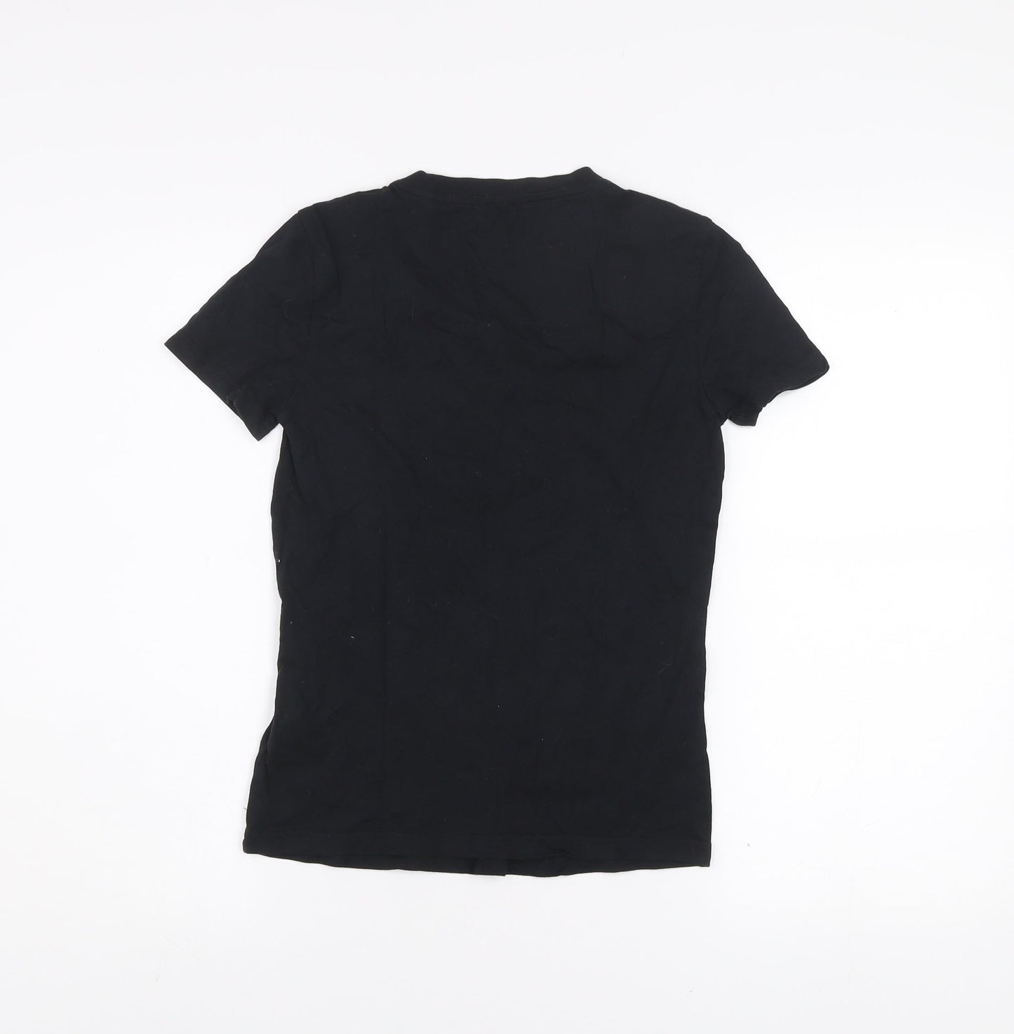 Adidas Women's Black XS Cotton Crew Neck Short Sleeve T-Shirt